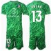 Atletico Madrid Jan Oblak #13 Keeper Bortedraktsett Barn 2024-25 Kortermet (+ Korte bukser)